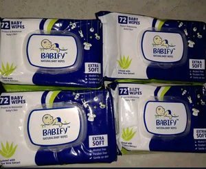BABIFY Natural Baby Wipes (4 Packs)