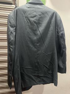 Men's Grey Striped Suit 2 pcs