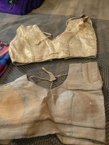 1 or 2 te used golden blouse