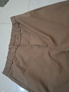 Classic Brown Wide-Leg trouser Pants