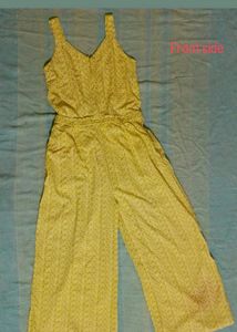 Light Green Printed Jumpsuit For Women