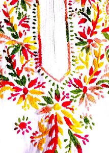 hand work chicken kari Kurta