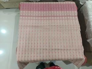 Elegant Pink &amp; Cream Saree