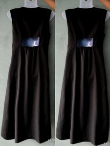 Elegant Black Sleeveless Midi Dress