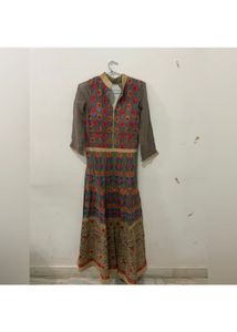 Pure Georgette Gown With Heavy Embroidery