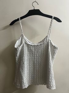 White Crochet top