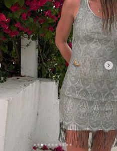 Sparkling Flapper Fringe Dress