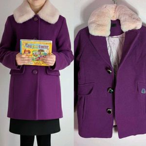 Purple Wool Coat