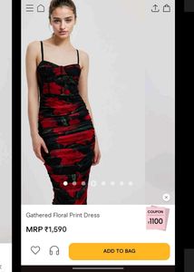 URBANIC Bustier Floral Midi Dress ( New With Tag)