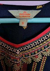 Elegant Black printed Kurta