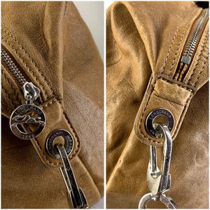 Authentic Longchamp Le Pliage Cuir Leather Satchel