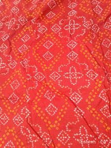 New Unused Xxl Red Printed Anarkali