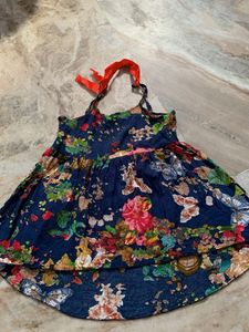 Floral &amp; White Mini Dresses Set