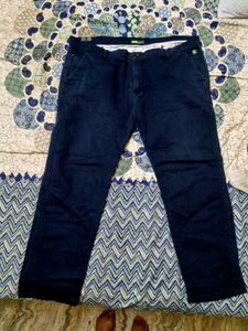 Men's Navy Blue Casual Trousers