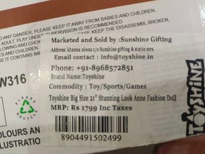 it's new Anne doll 21inch.