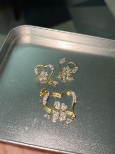 Set Of Heart Shaped Dollar & Earrings