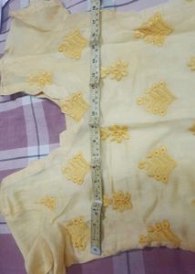 Chanderi Silk Embroidered Kurta With Salwar