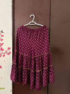 Maroon Sharara Set