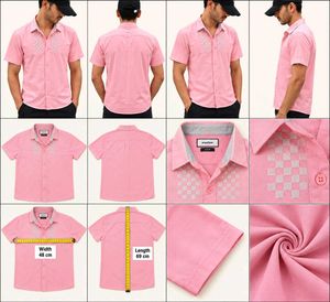 Empolham Slim Fit Pink Shirt