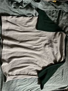 Cute "Simplicity" Colorblock Top