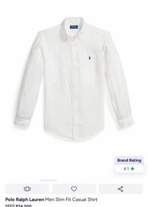 Ralph Lauren 100% Linen White Shirt