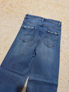 Wide Leg Denim Jeans