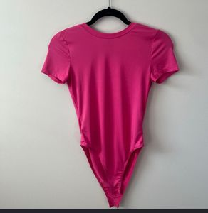 Hot Pink Short Sleeve Bodysuit