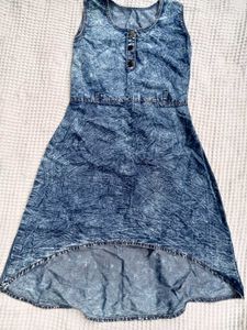 Blue Denim Wash Dress