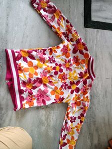flowery pattern jacket new one