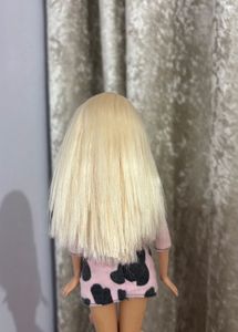 Cute Pink Cow Print Barbie Set