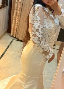 White Lace mermaid gown🌼🫶🏻🙌🏻
