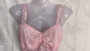y2k light pink top