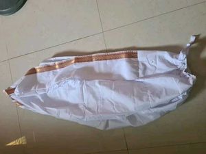 Men's White Dhoti with Gold Border