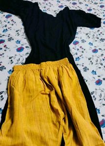 Rayon Kurta With Pure Cotton Trouser