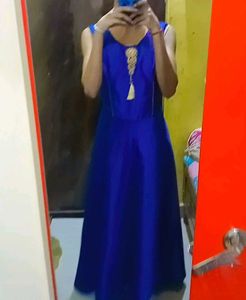 Elegant Blue Maxi Dress (Gown)