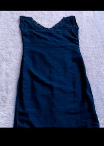 Elegant Navy Sleeveless Dress