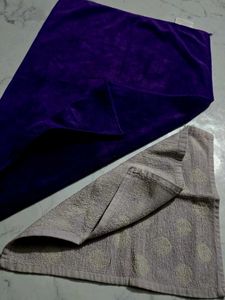 Vibrant Purple Microfiber Towel pake of 2