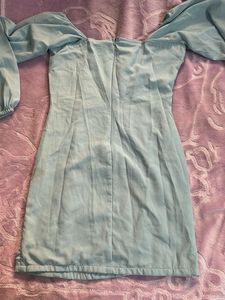 Ruched Long Sleeve Mini Dress