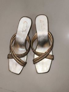 Sparkling Strappy Wedge Sandals