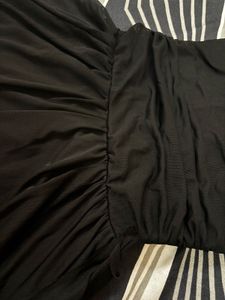 Elegant Black Halter Neck Dress