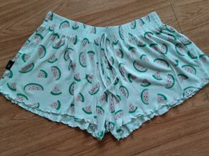 Cute Watermelon Print Pajama Shorts