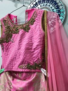 Beautiful Pink Embroidered Lehenga Choli