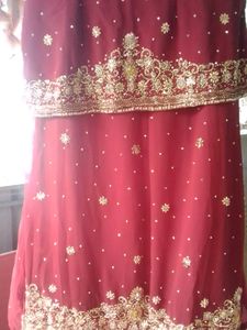 Exquisite Embellished Red Salwar Kameez Dupatta Se