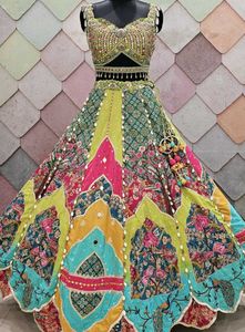 Vibrant Patchwork Lehenga Choli