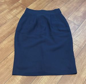 Classic Navy Blue Pencil Skirt