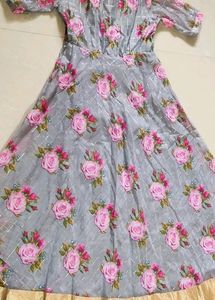 💝 GRAY COLOR LONG TOP💃