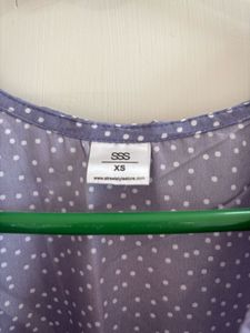 Charming Lavender Polka Dot Mini Dress