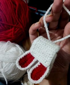 Cute Crochet Bunny Keychain 🌸🐇