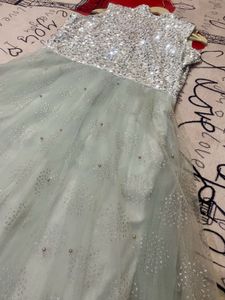 Shimmer Sea Green Gracious Gown