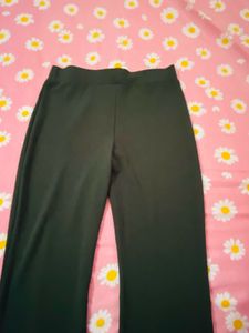 Dark Green Flared Pants